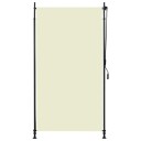 vidaXL Utendørs rullegardin 120x270 cm kremhvit