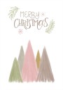 Merry Christmas Trees 1 Poster Plakat / 50x70cm