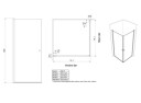 VikingBad dusjhjørne rett LIAM 80x100cm SGl