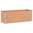 vidaXL Høybed Brun 150 x 50 x 54 cm WPC og Aluminium