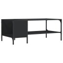  Salongbord med stativ svart 100x51x40 cm konstruert tre 8721012195141