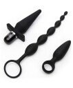 Fifty Shades of Grey Pleasure Overload Anal Starter Kit     - Svart