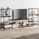  TV-benk røkt eik 206,5x28,5x95 cm konstruert tre 8721012377790