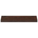 vidaXL Trappetrinn 8 stk. 70 x 30 x 2 cm Mørk brun Massiv bøketre