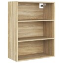 vidaXL Hengende veggskap sonoma eik 69,5x32,5x90 cm