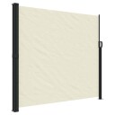  Uttrekkbar sidemarkise kremhvit 180x500 cm 4004445