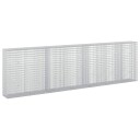 vidaXL Gabion med 5 mm tråd og 5x2,5 cm nett 350x30x100 cm
