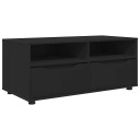  TV skap med skuff Svart 100 x 48 x 43 cm Konstruert tre