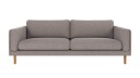 Rowico Home Braden 3 seters sofa Greige Brenda 7 Eikben