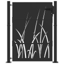  Hageport Svart 105 x 150 cm Pulverlakkert stål