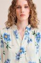 Newhouse - Flora Bluse Sophia - Hvit