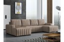 Esher Sovesofa med Dobbel Sjeselong 4 seter i Plysj   Beige