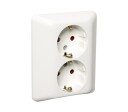 Elko Stikkontakt Dobbel innfelt jord og barnevern RS1091 PH Elko - 1510727