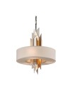 Modernist taklampe sølv/gull