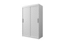 Garderobe 120   Hvit|Svart