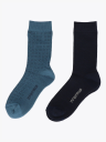 Twentyfour Aurora Idun Ullsokk 2 Pack Blå 39 41