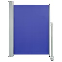 vidaXL Uttrekkbar sidemarkise 100x300 cm blå