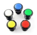 Arcade-knapp 33 mm med rød LED-belysning