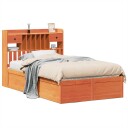  Sengeramme uten madrass brun 135x190 cm heltre furu 8721158622983