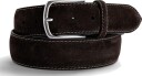 Paolo Vitale Suede belt with stiching 90 brun herre