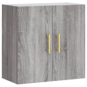  Veggskap grå sonoma 60x31x60 cm konstruert tre 8720845947958