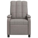 vidaXL Recliner Gråbrun Stoff