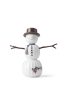 Kähler   Hammershøi Christmas snømann 11,5 cm hvit m/ dekor