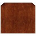 vidaXL Plantekasse rust 100x100x80 cm forvitringsstål