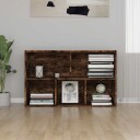 vidaXL Bokhylle/skjenk r?kt eik 50x25x80 cm konstruert tre