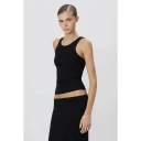Éterne Dame Topper Svart XS,