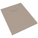 vidaXL Dusjbrett SMC brun 90x70 cm