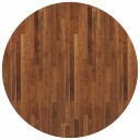  Bordplate Lys Brun Ø 80 x 4 cm Massivt Eiketre