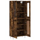 vidaXL Highboard røkt eik 69,5x34x180 cm konstruert tre 8720845477967