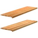  2 Stk Lysebrun 140x40x2cm Heltre Eik