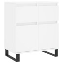  Skjenk hvit 60x35x70 cm konstruert tre