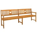  Utendørs benk Naturlig 220 x 55,5 x 90 cm Solid akasietre