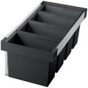 Blanco Flexon II 90/4 kildesorteringssystem, 4 Spann, Montering i skuff