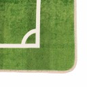 Barneteppe grønt 160x230 cm fotballbane vaskbart sklisikkert