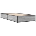  Sengeramme grå sonoma 100x200 cm konstruert tre og metall 8721012986350