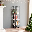 vidaXL Bokhylle 4 niv?er hvit 40x30x140 cm heltre furu