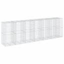 Gabionkurv med deksel 650x100x200 cm galvanisert jern
