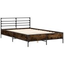  Sengeramme røkt eik 140x200 cm konstruert tre og metall 8721102613401