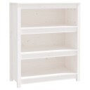 Bokhylle hvit 80x35x97 cm heltre furu