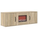vidaXL Elektrisk peis Sonoma 110 x 30 x 36,5 cm Konstruert tre