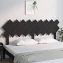 vidaXL Sengegavl svart 178x3x80,5 cm heltre furu