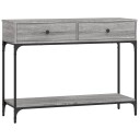 vidaXL Konsollbord grå sonoma 100x34,5x75 cm konstruert tre