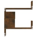 vidaXL Veggmontert hj?rnehylle r?kt eik 40x40x50 cm konstruert tre