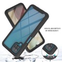 Samsung Galaxy A12 360 Beskyttelse Deksel Svart / Klar