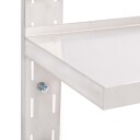vidaXL Flytende vegghylle 2 niv?er rustfritt st?l 150x30 cm