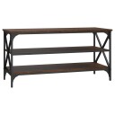 vidaXL TV-benk brun eik 100x40x50 cm konstruert tre